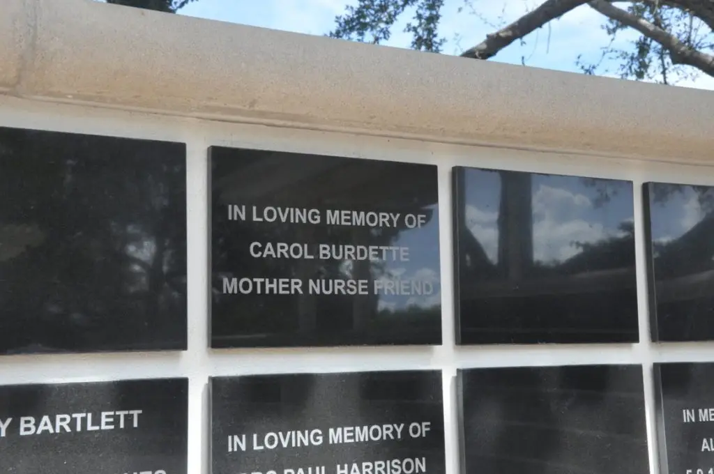 Garden Plaques at Hospice House